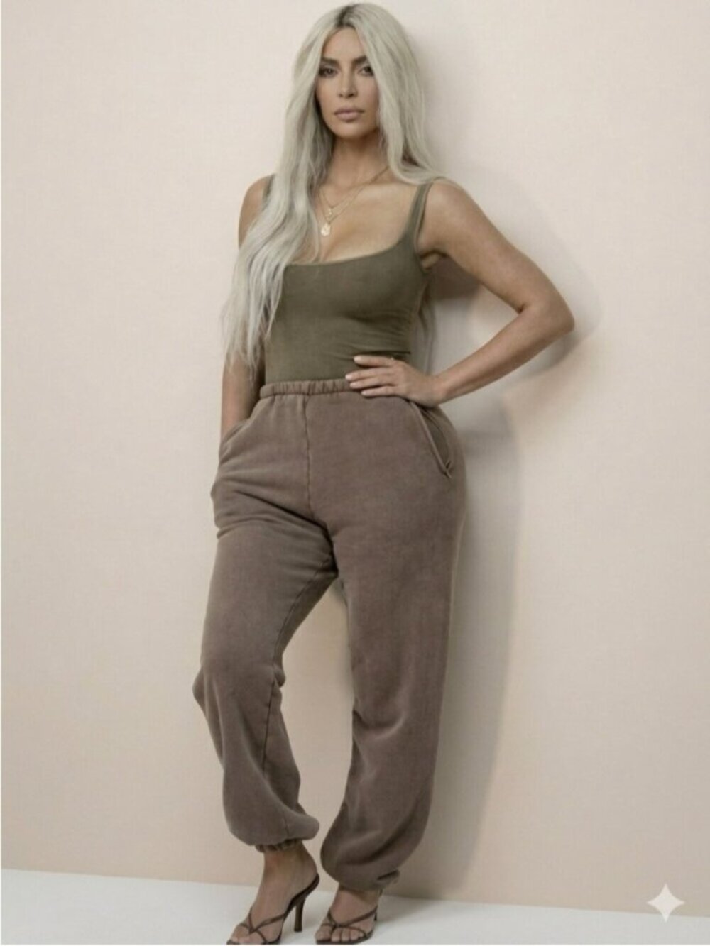 Taupey Gray French Terry Cotton Sweatpants - Large, made in the USA 🇺🇸